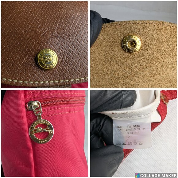 Authentic LONGCHAMP Le Pliage Nylon Foldable Backpack Pink Made in China. - Picture 5 of 14